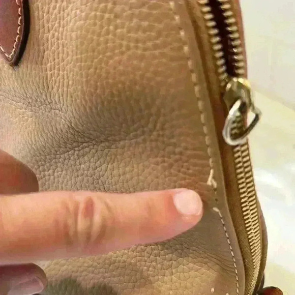 DOONEY & BOURKE Pebbled Grain Zip Zip Satchel Pre-Owned - Picture 5 of 16